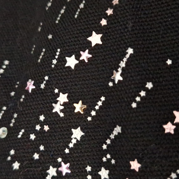 🌟 Victoria’s Secret Black Canvas Sparkle Tote Bag - Picture 14 of 16